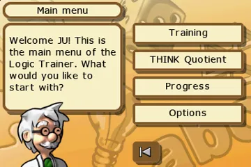 Think - Train Your Brain - Logic Trainer (Europe) (En,Fr,De,Es,It,Sv,No,Da) (Rev 1) screen shot title